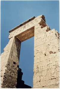 The Pro-Pylon, or North Gate, at the Entrance to the Temple Depicting a Pharaoh Making Offerings to Gods, c.125 BC-AD 60 by Greco Roman